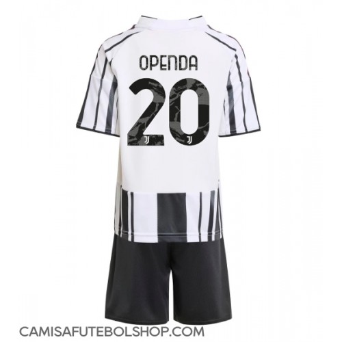 Camisa de time de futebol Juventus Lois Openda #20 Replicas 1º Equipamento Infantil 2025-26 Manga Curta (+ Calças curtas)